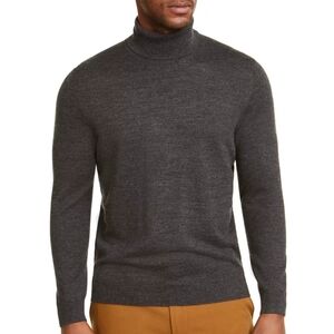 Men's Merino Wool Blend Turtleneck Sweater